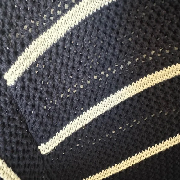 Old Navy and navy  White Striped Women's Sweater - Picture 2 of 2